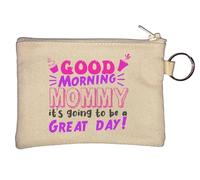 Porte-monnaie « Good Morning Mommy It's Going to Be A Great Day » - Beige