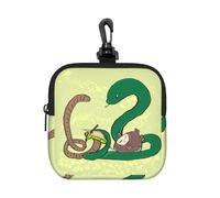 Porte-monnaie, graines de tournesol, vers de terre, serpent, porte-cartes, mini pochette à monnaie avec porte-clés, pour voyage, usage quotidien et cadeaux