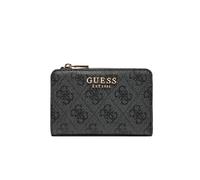 GUESS Laurel Étui à Fermeture éclair pour Cartes Motif Logo Charbon