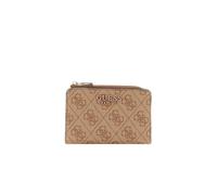Porte-monnaie - GUESS - Laurel Zip Around - Taupe Marron - Élégant - Grainé