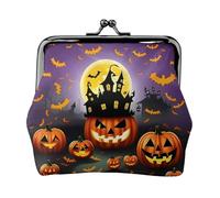 Porte-monnaie Happy-Halloween-Day - Petit kit de voyage - Pochette de rangement pour week-end et voyages d'affaires, Noir , Taille unique, Pochette à monnaie