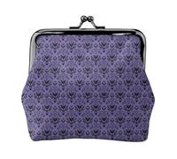 Porte-monnaie Haunted Mansion - Petit porte-cartes - Pour homme et femme - Pour le shopping et les sorties décontractées, noir, One Size, Art déco