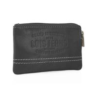 Lois - Porte Monnaie Homme Cuir Souple Petit Format - Petit Porte Monnaie Homme - Bourse Porte Monnaie Multi Rangements Anti RFID. Porte Carte Cuir., Noir