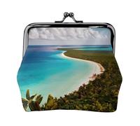 Porte-monnaie île de Cuba, petit kit de voyage, pochette de rangement pour escapades de week-end et voyages d'affaires, Noir , Taille unique, Pochette à monnaie