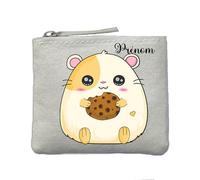 Porte Monnaie Ivoire Motif Hamster Cookie Personnalisable