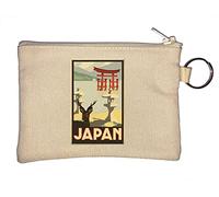 Porte-monnaie Japon Torii Gate Poster Voyage Art Porte-monnaie Beige