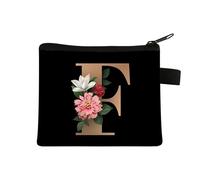 Porte Monnaie La Lettre F Petite Trousse Maquillage Trousse Maquillage Femme De Voyage pour Femme Portable Trousse De Maquillage Cosmétique Organiseur,Trousse De Toilette Fille