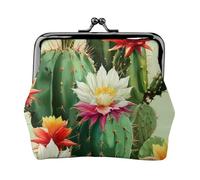 Porte-monnaie léger et imperméable pour femme avec imprimé cactus tropical, arbre, fleur, petite pochette pour pièces de monnaie, cartes