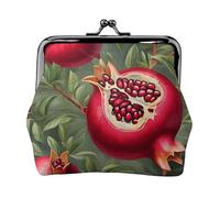 Porte-monnaie léger et imperméable pour femme Motif peinture grenade Petite pochette pour pièces de monnaie cartes