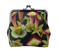 Porte-monnaie léger pour femme avec imprimé carnivore - Étanche - Petite pochette pour pièces de monnaie et cartes