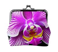 Porte-monnaie léger pour femme avec imprimé fleurs d'orchidée - Petite pochette étanche pour pièces de monnaie et cartes