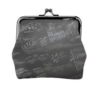 Porte-monnaie léger pour femme avec motif de symboles mathématiques - Étanche - Petite pochette pour pièces de monnaie et cartes