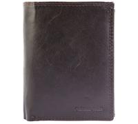 Porte-monnaie - Malte - Cuir véritable marron - 8 emplacements cartes - Compact 12x9x2 5 cm