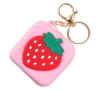 Porte-Monnaie - Matériau en Silicone Souple, Petit Porte-Monnaie, Sac Porte-clés | Pochette Multifonction avec Motif et Fermeture éclair, Fixation en métal Durable pour Sacs à Dos, Sacs à Main