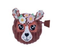 Les Déglingos Porte-Monnaie Petite Fille Mélimélos la Biche Pochette Enfant Bébé Motif Fleurs, Rose , 1 Ensemble