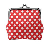 Porte-monnaie mignon à pois, petit porte-cartes pour homme et femme pour le shopping et les sorties décontractées, noir, One Size, Art déco