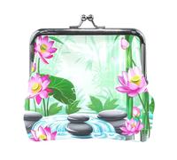 Porte-monnaie mignon en forme de raton laveur pour voiture, porte-monnaie pour pièces de monnaie, 11,4 x 10,4 cm, Lotus Garden Vert, one size, Lotus Garden Vert