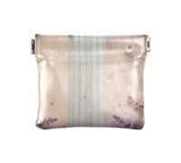 Porte-monnaie mignon pandas jouant rose sans fermeture éclair pour homme femme taille 10,9 x 9,4 cm, Fleurs florales, one size, Fleurs florales