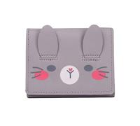 Porte-monnaie mignon pour étudiant de dessin animé, porte-cartes, portefeuille pratique et élégant pour femmes et filles, violet, 11*2*8.5cm