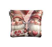 Porte-monnaie motif chats papillons sous le ciel pour femme, Gnome Be Mine Saint-Valentin, one size, Motif :