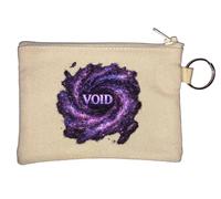Porte-monnaie mystique spirale galaxie vide beige