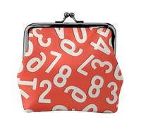 Porte-monnaie Numbers Arts pour femme, petit portefeuille pour femme, petite trousse de maquillage pour porte-monnaie, portefeuille rétro ultra fin, noir, One Size, Art déco