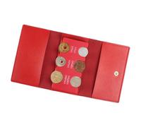 Porte-monnaie, organiseur de pièces de monnaie, robuste et portable, triple étui multifonction avec étui en cuir comme cadeau pour les couples Holdes