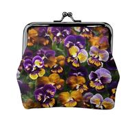 Porte-monnaie Pansy Perfection - Pour les festivals et les occasions spéciales, Noir/blanc, One Size, Art déco.