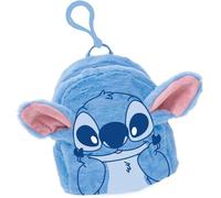 Porte-monnaie peluche Stitch Disney pour enfant - bleu, fermeture éclair sécurisée