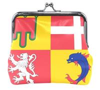 Porte-monnaie personnalisé pour femme avec drapeau du Rhône auvergne Alpes Porte-monnaie & Pochettes Kiss Lock Card Change Purse for Coin, Drapeau Auvergne Rhône-Alpes, Classique