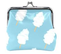 Porte-monnaie personnalisé pour femme Motif crème glacée Bleu, Crème glacée mignonne bleue(3), OneSize