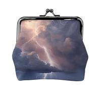 Porte-monnaie polyvalent avec impression paysage tonnerre - Mini portefeuille mignon pour toutes les occasions
