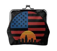 Porte-monnaie polyvalent imprimé Los Angele USA Mini portefeuille mignon pochette à monnaie pour toutes les occasions