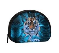 Porte-monnaie portable avec imprimé loups étoilés, pratique pour un usage quotidien, Tigre de la faune africaine, Taille unique, Pochette à monnaie