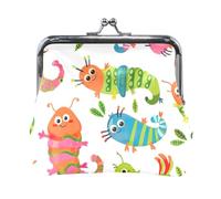 Porte-monnaie portable en cuir PU bleu marine Skater Goose, chenille mignonne, one size, Jolie chenille