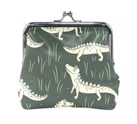 Porte-monnaie portable en cuir PU bleu marine Skater Goose, Crocodile Vert jungle, one size, Crocodile Vert jungle