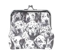 Porte-monnaie portable en cuir PU bleu marine Skater Goose, dalmatien mignon, one size, Dalmatien mignon