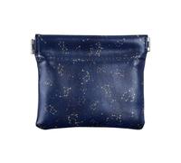 Porte-monnaie portable en cuir PU pour bouteille de vin, sac à monnaie décontracté pour un usage quotidien, taille 10,9 x 9,4 cm, Constellations bleues étoiles, one size, Constellations bleues étoiles