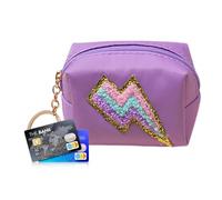 Porte-Monnaie | Porte-Monnaie avec Motif brodé, étanche, Multifonction, Mignon, Porte-Monnaie, pour Filles, Femmes, Violet X Color, Refer to Description, Unisexe