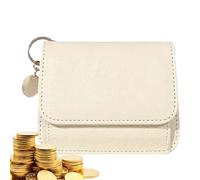Porte-monnaie - Porte-monnaie en cuir PU | Porte-monnaie portable fait à la main pour cartes de crédit, billets pliés, beige, Refer to description, Unisexe