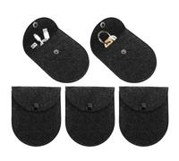 Porte-Monnaie - Porte-Monnaie en Feutrine 5 Pièces,Petite Pochette avec Bouton-Pression, Sac Portatif Imperméable pour Bonbons, Argent Liquide, Boucles d'oreilles, Rouge À Lèvres, Barrettes