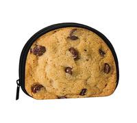 Porte-monnaie porte-monnaie, pochette pour pièces de monnaie, motif paresseux, feuilles, coquillage, sac de rangement à fermeture éclair, sac à main pour femmes, hommes, enfants, Cookie au chocolat.,