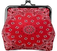 Porte-Monnaie Portefeuille Bandana Art Rouge sud-Ouest Femmes Fille décoratif Pochette Portefeuille Changement Sac à Main