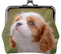 Porte-monnaie Portefeuille Beau Cavalier King Charles Épagneul Chien Femme Fille Décoratif Fermoir Fermoir Boucle Portefeuille Pochette à monnaie, Comme indiqué sur la photo, Taille unique, Organiseur