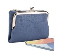 Porte-monnaie | Portefeuille en cuir synthétique de couleur unie | Organiseur de monnaie à fermeture éclair - Pour argent, cartes, espèces, bijoux, voyage, voiture, fête d'affaires, rencontres, maman