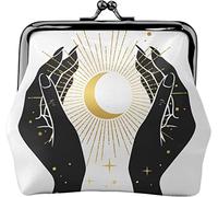 Porte-Monnaie Portefeuille Lune Style Soleil Magique sorcière Main chiromancie Femmes Fille Voyage Petit Portefeuille Pochette à Langer