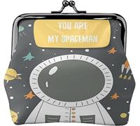 Porte-Monnaie Portefeuille Vous êtes Mon Spaceman Galaxy UFO Femmes Fille Fermoir à Fermeture à Boucle Fermeture Portefeuille Pochette à Langer