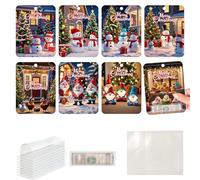 Porte-monnaie pour cartes de Noël - Ornement porte-monnaie de Noël, carte de Noël Vistaprint | Porte-monnaie amusant, décoration d'arbre de Noël, portefeuille classique pour sapin de Noël, c, Voir