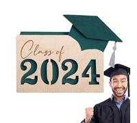Porte-monnaie pour diplômé, porte-carte pour diplômé | Boîte porte-cartes d’argent Classe de remise des diplômes 2024 | Organisateur de cartes de fin d'études, support de livre de cartes pour lycée et