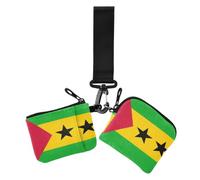 Porte-monnaie pour femme avec drapeau national de S?o Tomé et Principe